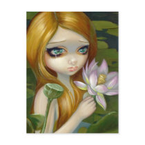 "Mermaid Picking Lotus Blossoms" Postcard