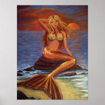 Mermaid Sunset Print