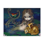 "Mermaid with a Golden Dragon" Postcard