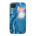 Mermaid with bright pearl iPhone 4 Case casemate cases