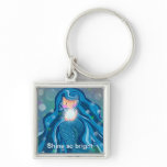 Mermaid with bright pearl keychain keychains
