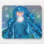 Mermaid with bright pearl mousepad