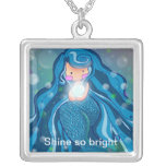Mermaid with bright pearl Necklaces necklaces