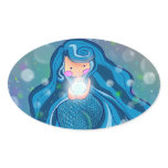 Mermaid with bright pearl sticker stickers
