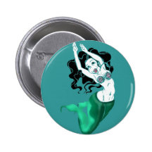 Mermaiden Pinback Buttons