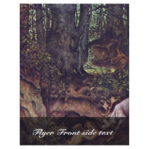 Mermaids Deer Mortifying By Schwind Moritz Von Full Color Flyer
