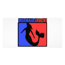 Mermaids Rock! Photo Card Template