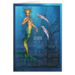 Mermaid's Secret Tale - Month at a Glance 2009 cal Greeting Cards