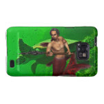 Merman with Giant Sea Turtle Samsung Galaxy Case