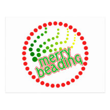 Merry Beading Post Card