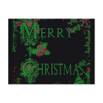 Merry Berry Christmas Elegance Post Card
