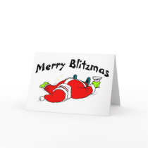 Merry Blitzmas Drunk Santa