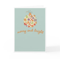 Merry & Bright Folded Greeting Card