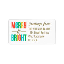 Merry & Bright | Holiday Address Labels
