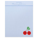Merry Cherry Kawaii Stationery Large Custom Letterhead