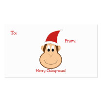 Merry Chimpmas! Christmas gifts Business Card Templates