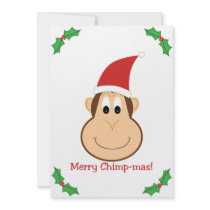 Merry Chimpmas! Christmas gifts Invites