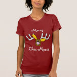Merry Chris-Moose Christmas Moose Fun Shirt