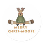 Merry Chris-Moose stickers