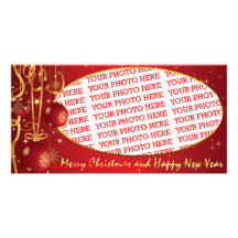 Merry Christmas and a Happy New year Photo Cards