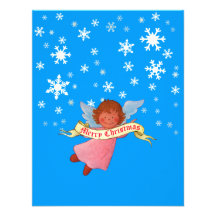 Merry Christmas Angel Party Personalized Invitations