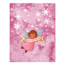 Merry Christmas Angel Party Personalized Announcements