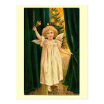 Merry Christmas Angel with Bell Postcard