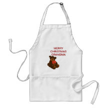 Merry Christmas Bear Apron