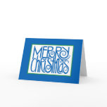 Merry Christmas Blue Card