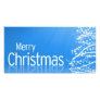 Merry Christmas Blue Customized Photo Card