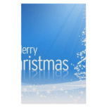 Merry Christmas Blue Stationery Paper