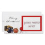 Merry Christmas Boxer puppy photocard Custom Photo Card