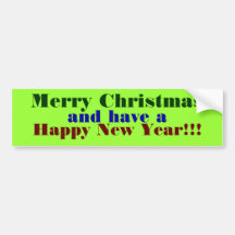 Merry Christmas                                ... Bumper Sticker