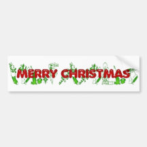 Merry Christmas Bumper Sticker
