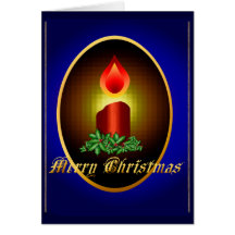 Merry Christmas Candle Card