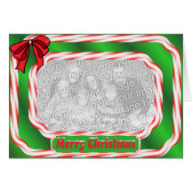 Merry Christmas Candy Cane Border Cards