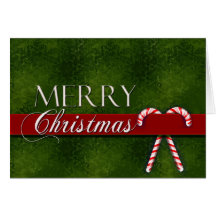 Merry Christmas candy cane card