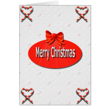 Merry Christmas Candy Cane Card