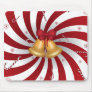 Merry Christmas Candy Canes & Bells Mouse Pad