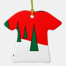 Merry Christmas card for xmas greetings Christmas Tree Ornament