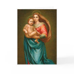 Merry Christmas Card Madonna and Child