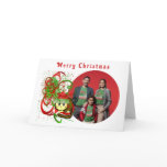 Merry Christmas Cat  Paint Splat Swirlies - cards