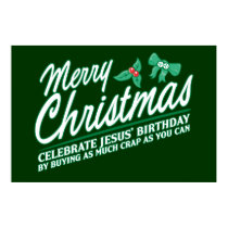 Merry Christmas - Celebrate Jesus' Birthday posters