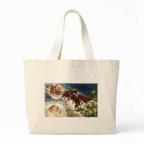 Merry Christmas Child Sleeping Tote Bag