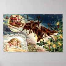 Merry Christmas Child Sleeping Posters