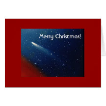 Merry Christmas! Comet Kohoutek Greeting Cards