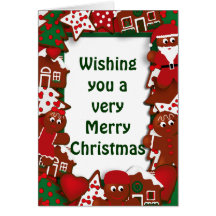 Merry Christmas Cookies Greeting Card