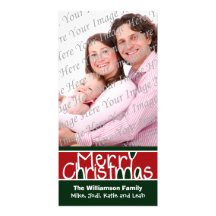 Merry Christmas Custom Holiday Photo Card