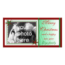 Merry, Christmas Customized Photo Card