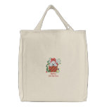 Merry Christmas cute polar bear embroidered bag embroidered bags